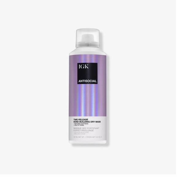 IGK ANTISOCIAL BOND BUILDING DRY HAIR MASK IS TIME RELEASED TO RESTORE SOFTNESS - Picture 1 of 10